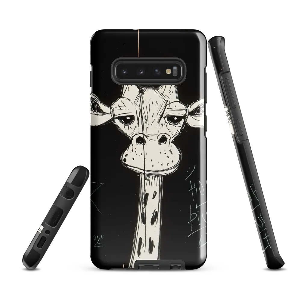 Whimsical Giraffe in Ink | Phone Case |  S10 Plus | Tough Case | Glossy