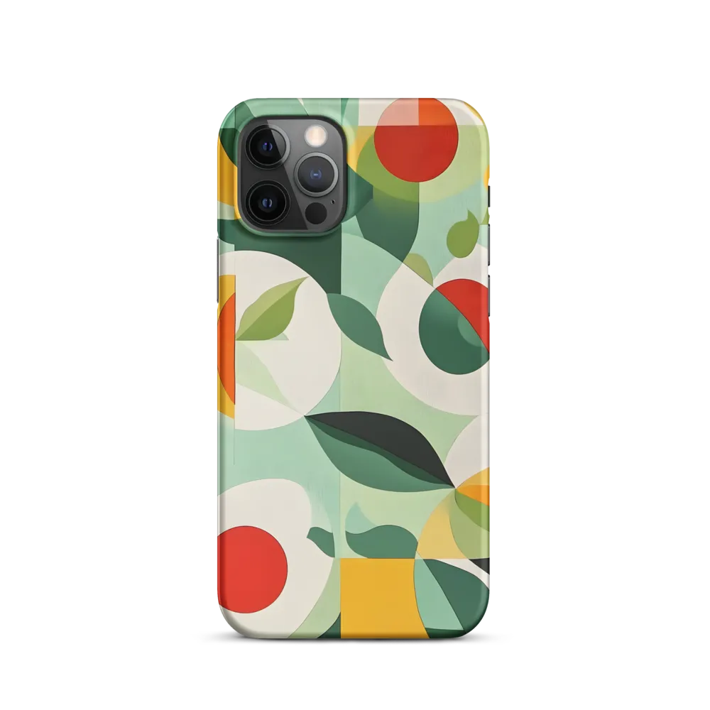 Harmony in Shapes: A Playful Abstract Design | Phone Case |  12 Pro | Snap Case | Matte