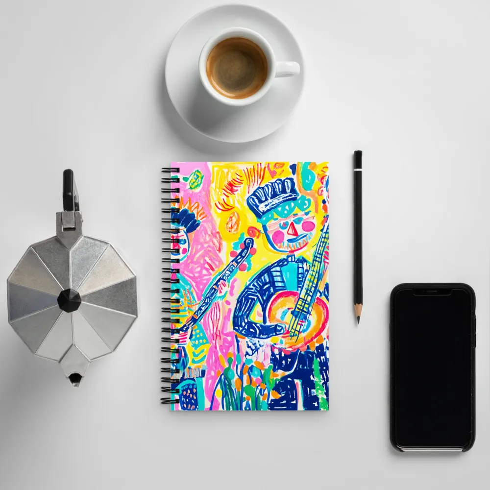 Joyful Duet: A Celebration of Music | Spiral Notebook