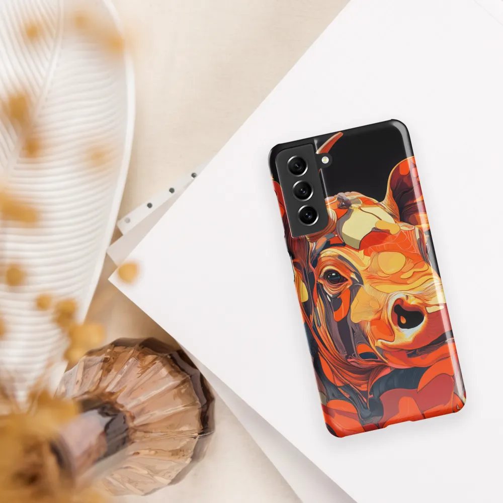 Modern Serenade: The Vibrant Cow