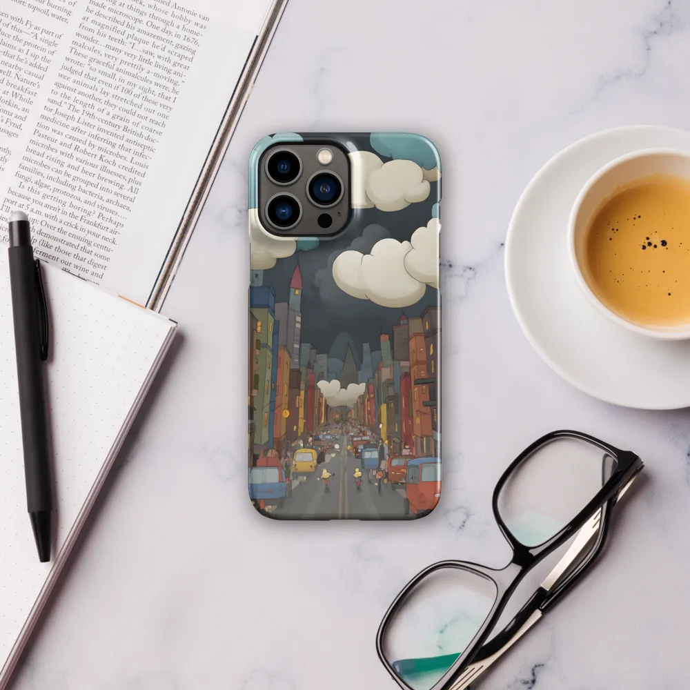 Urban Symphony: A City Awakens at Dusk | Phone Case |  13 Pro Max | Snap Case | Glossy