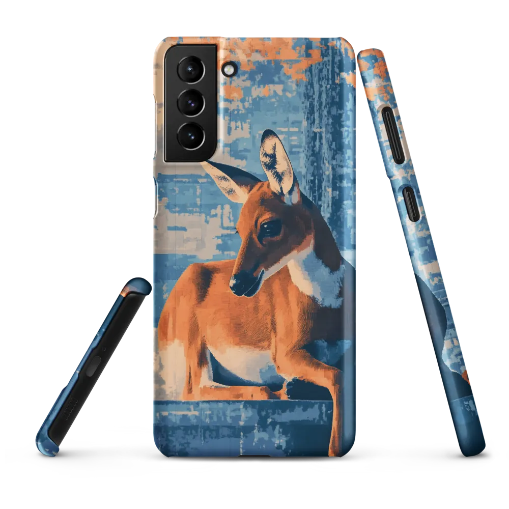 Serenity in Color: The Reclining Deer | Phone Case |  S21 Plus | Snap Case | Matte