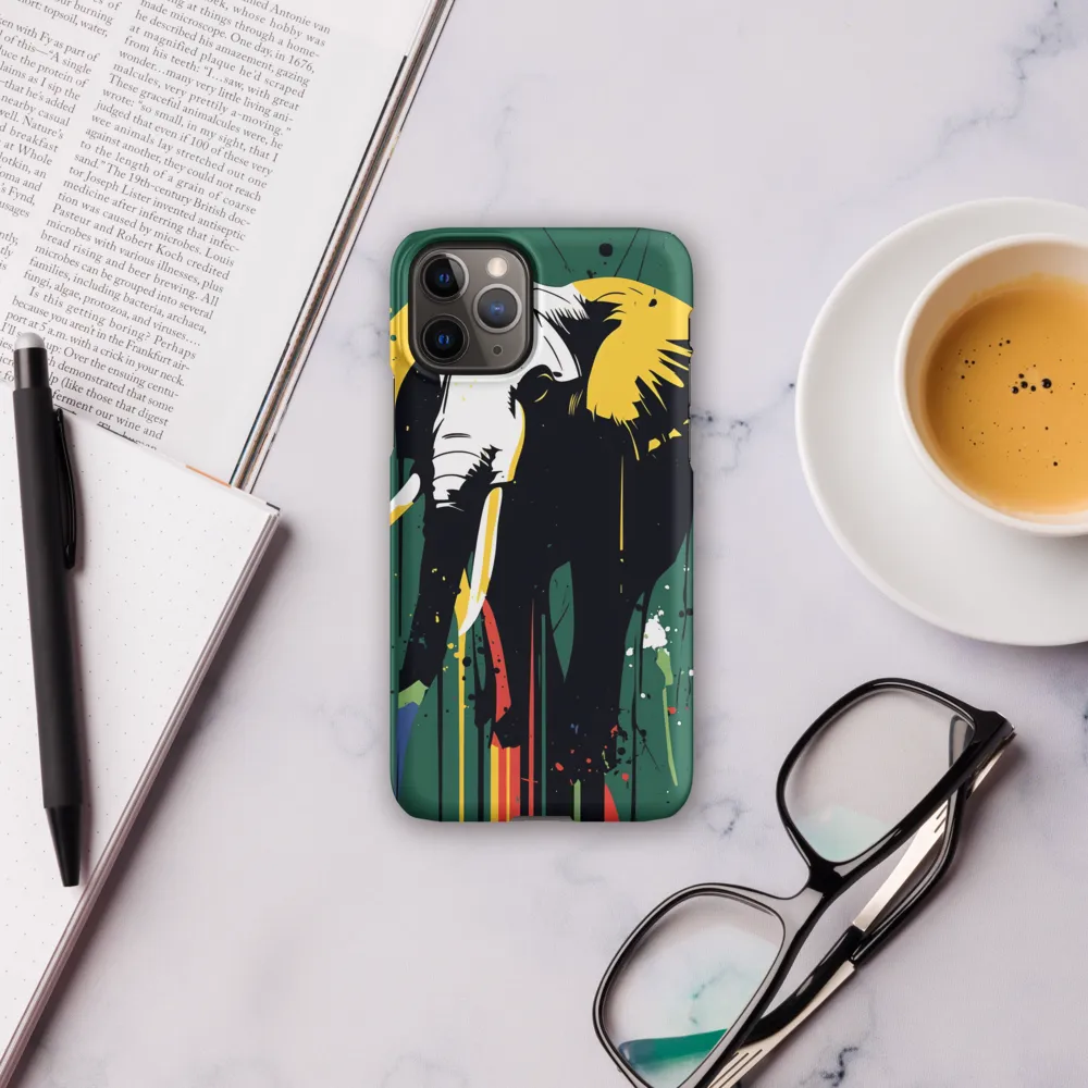 Majestic Minimalism: The Colorful Elephant