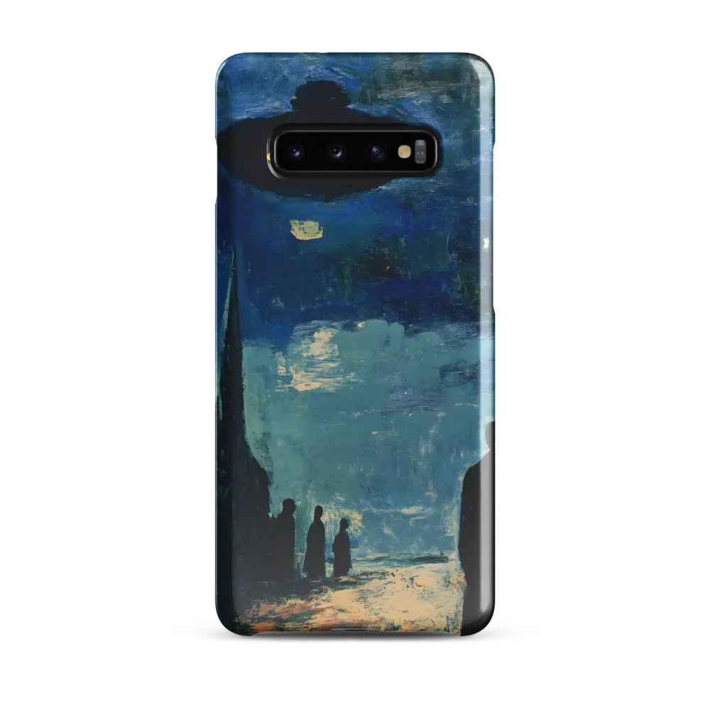 Enigmatic Encounter: A Surrealist UFO Landscape | Phone Case |  S10 Plus | Snap Case | Glossy