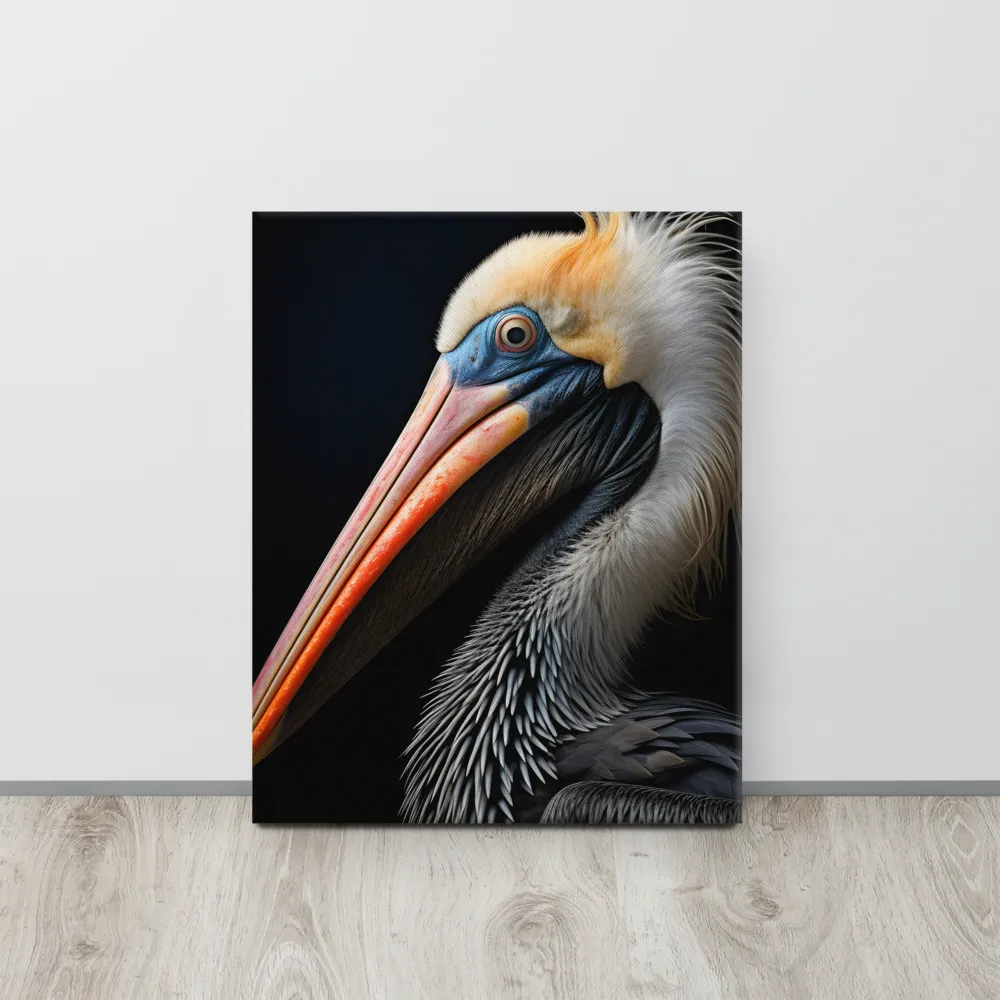 Majestic Portrait of a Pelican | Canvas | 16″×20″