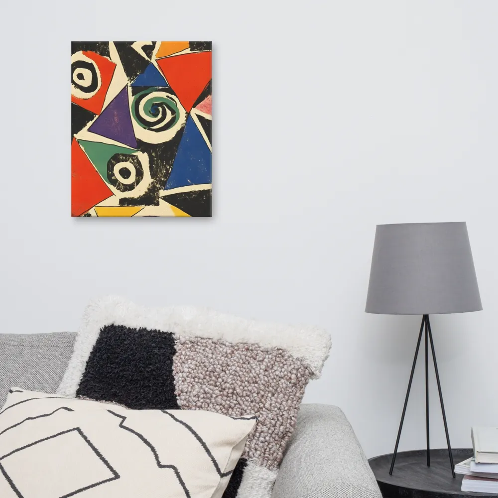 Dynamic Geometric Abstraction | Canvas | 16″×20″