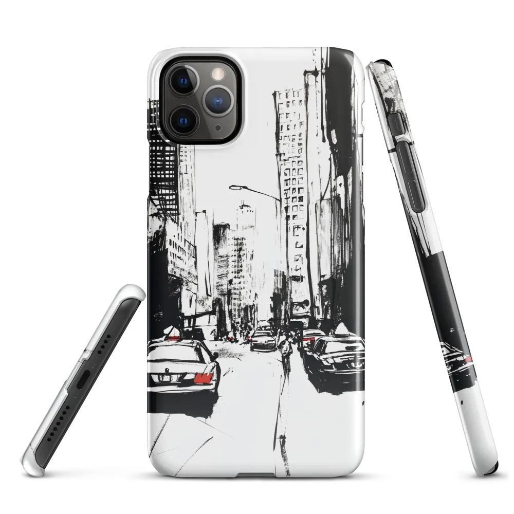 Urban Pulse: A Monochromatic Journey | Phone Case |  11 Pro Max | Snap Case | Glossy