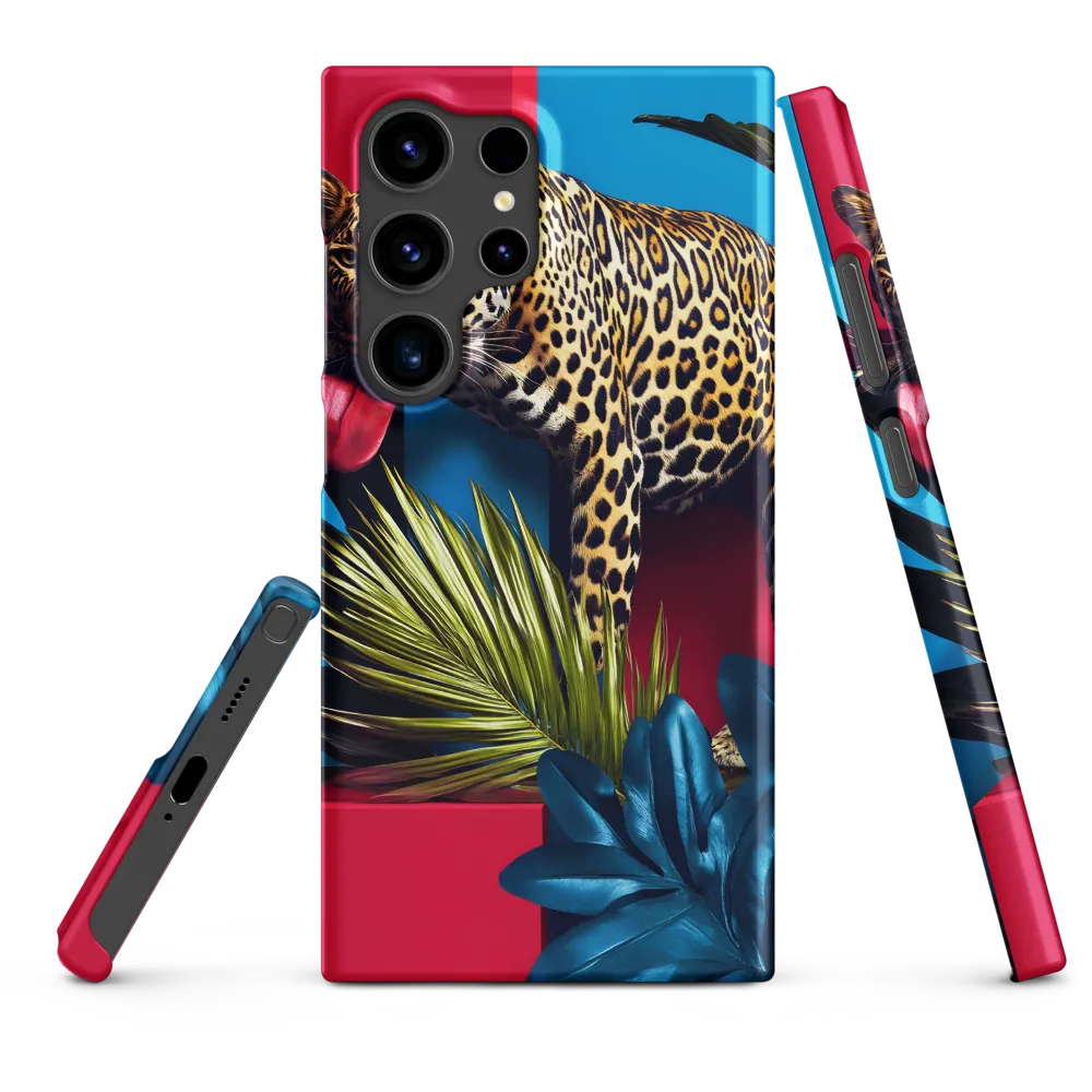 Playful Leopard in Vibrant Paradise