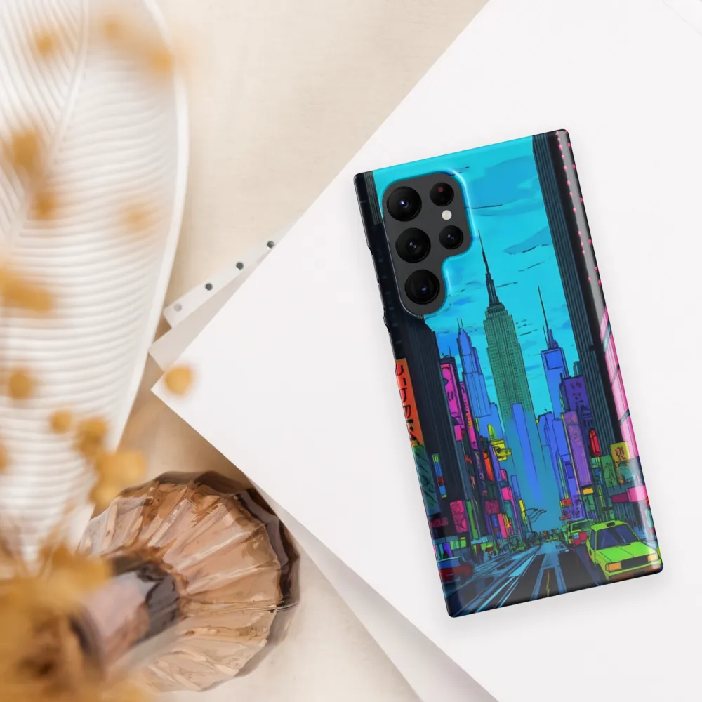 Neon Dreams of the City | Phone Case |  S22 Ultra | Snap Case | Glossy