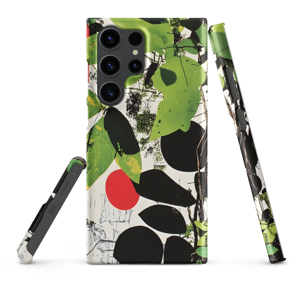 Nature's Geometry: A Contemporary Collage | Phone Case |  S23 Ultra | Snap Case | Matte