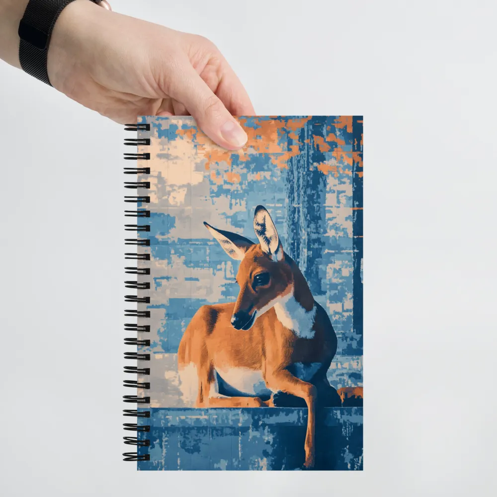 Serenity in Color: The Reclining Deer | Spiral Notebook