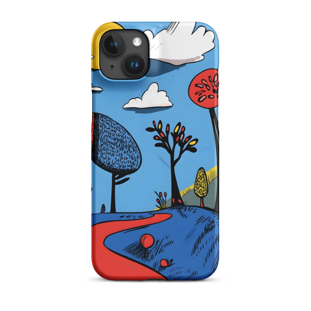 Whimsical Pathways Through a Colorful Landscape