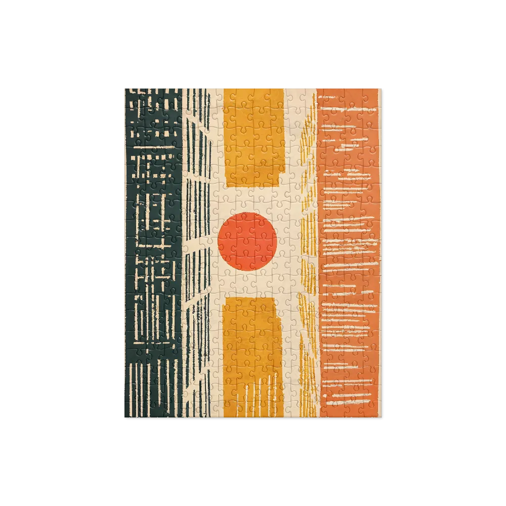 Urban Harmony: A Geometric Sunrise