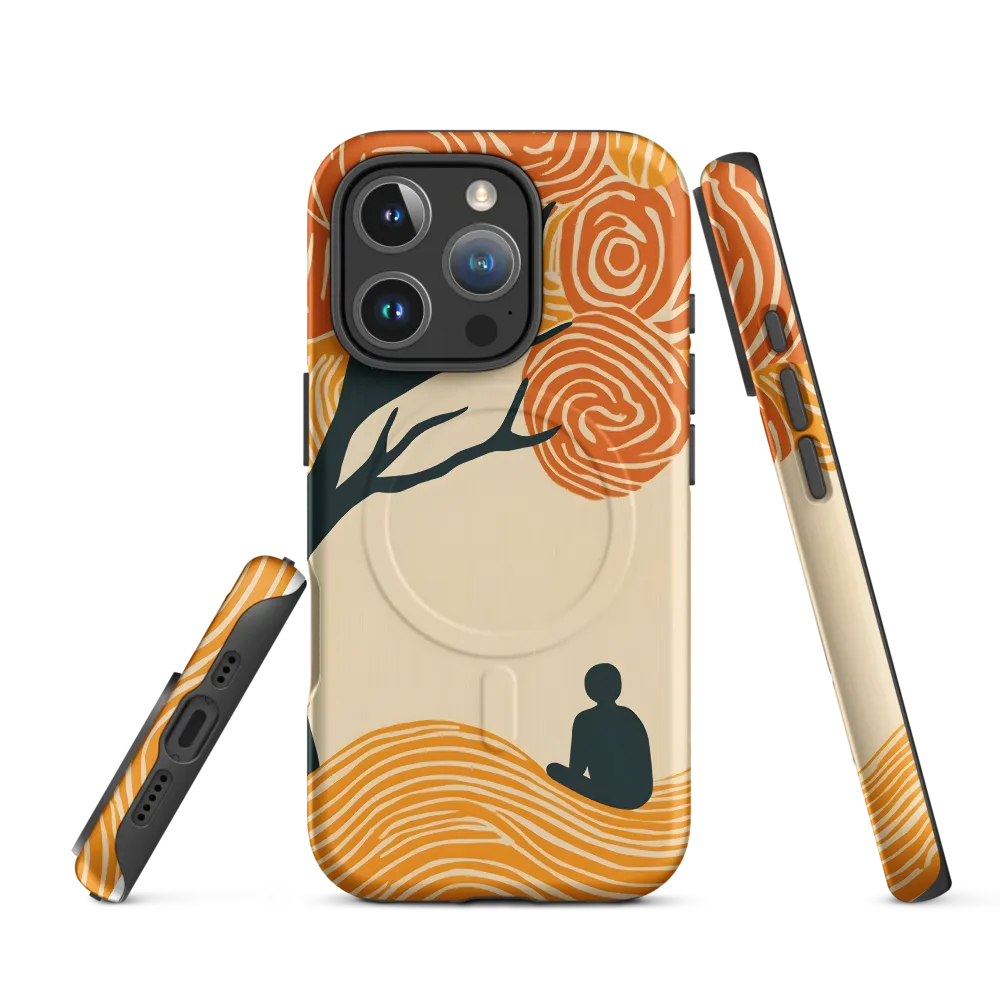 Silent Reflections under Swirling Leaves | Phone Case |  16 Pro | MagSafe® Tough Case | Matte