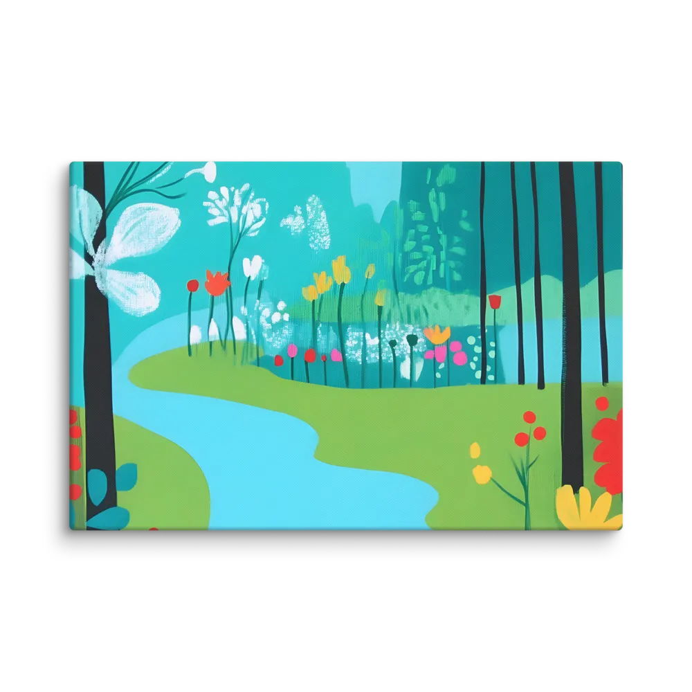 Whispers of Spring: A Colorful Retreat | Canvas | 20″×30″