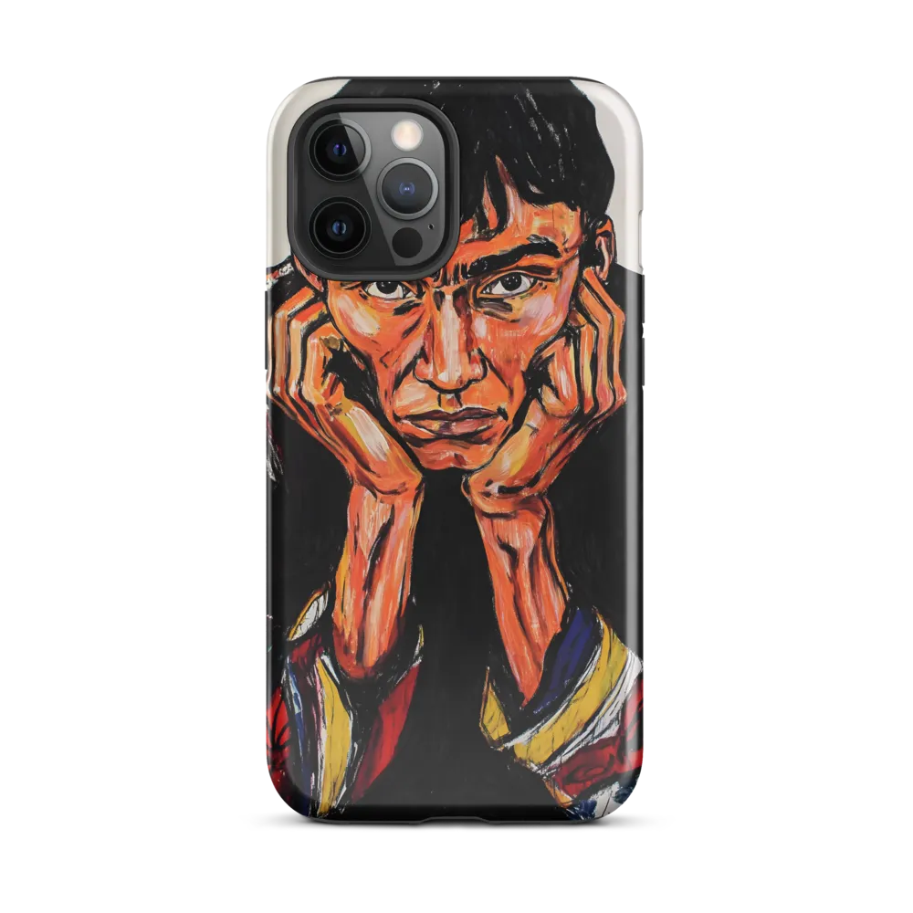 Contemplative Intensity: An Expressionist Portrait