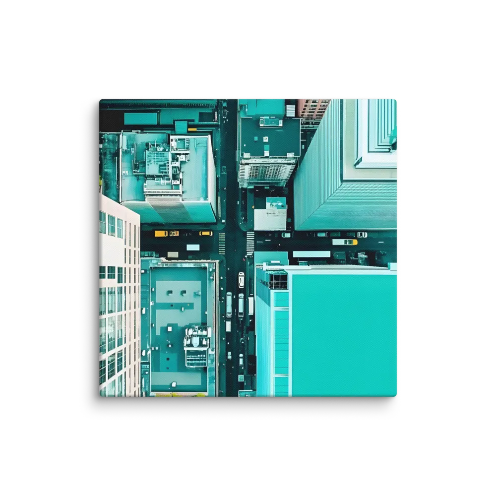 Urban Geometry: Aerial Perspective | Canvas | 14″×14″