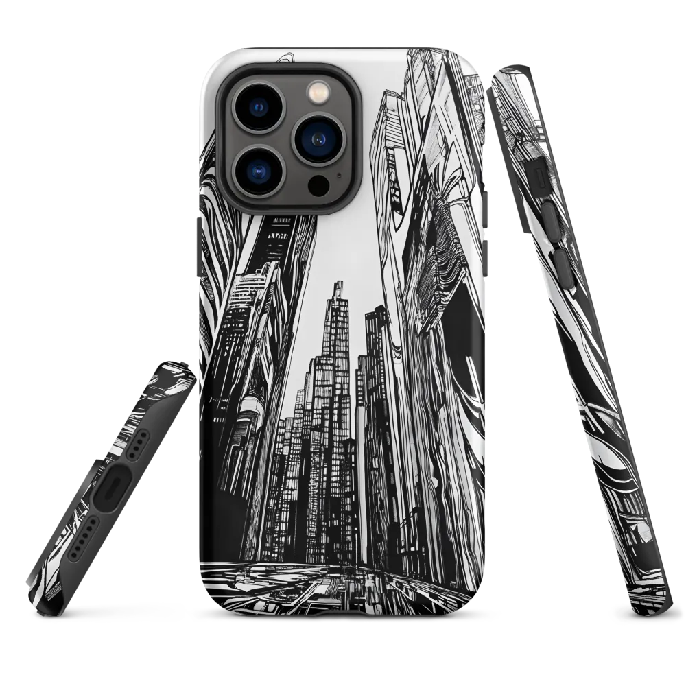 Urban Echoes: A Line Art Journey