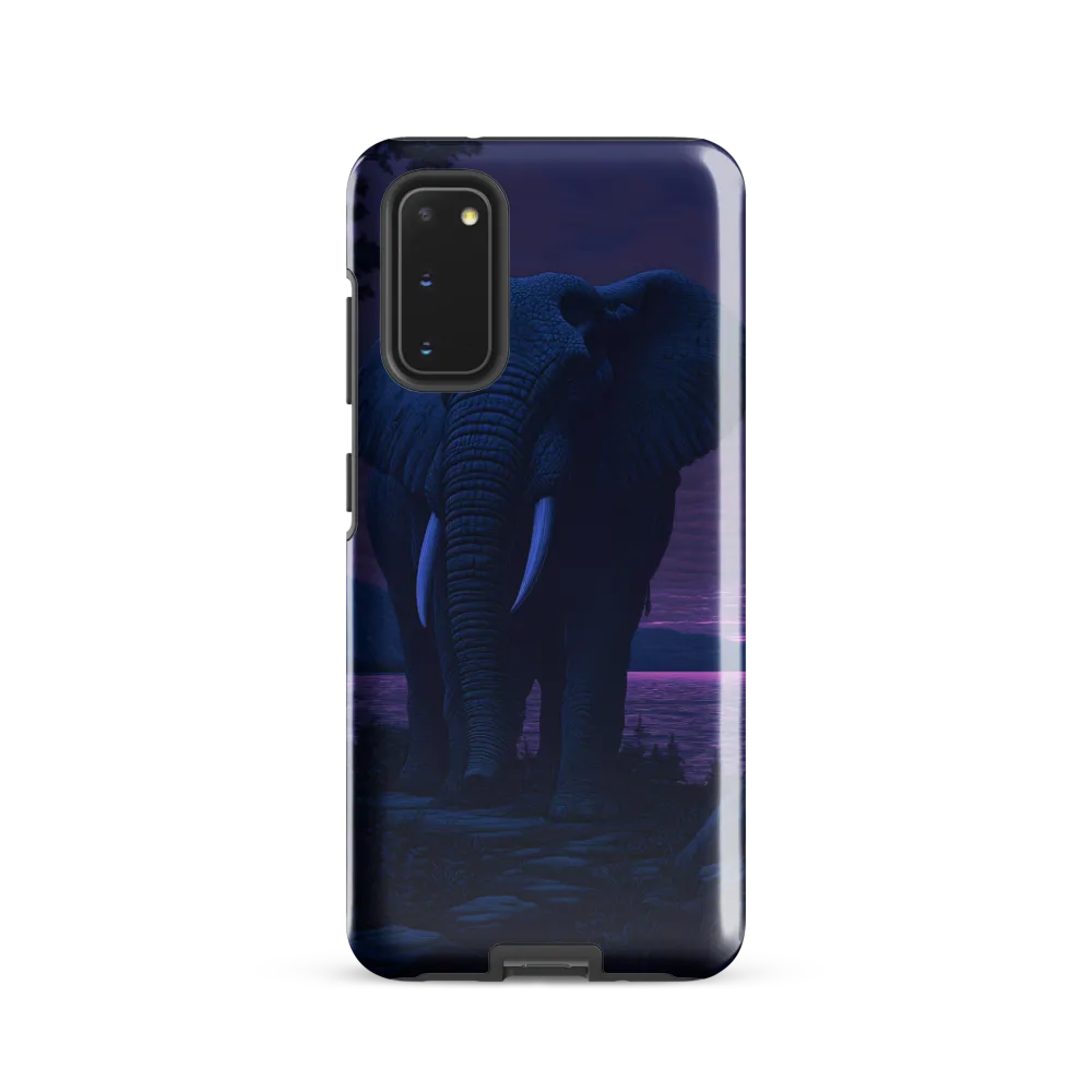 Engraved Elephant at Dusk