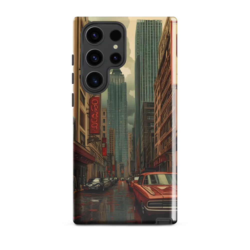 Nostalgic Cityscape: Reflections of a Forgotten Era | Phone Case |  S23 Ultra | Tough Case | Glossy