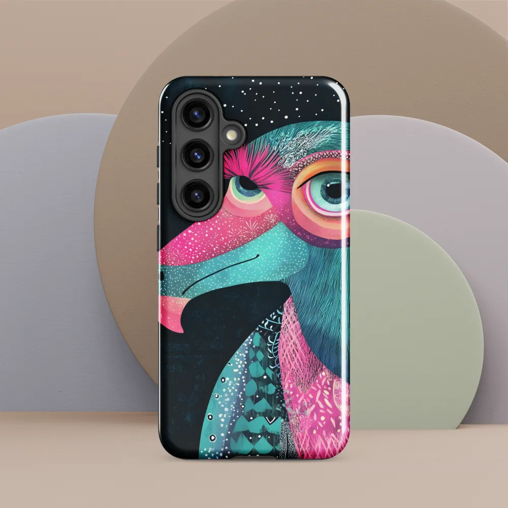 Whimsical Vulture: A Dance of Colors