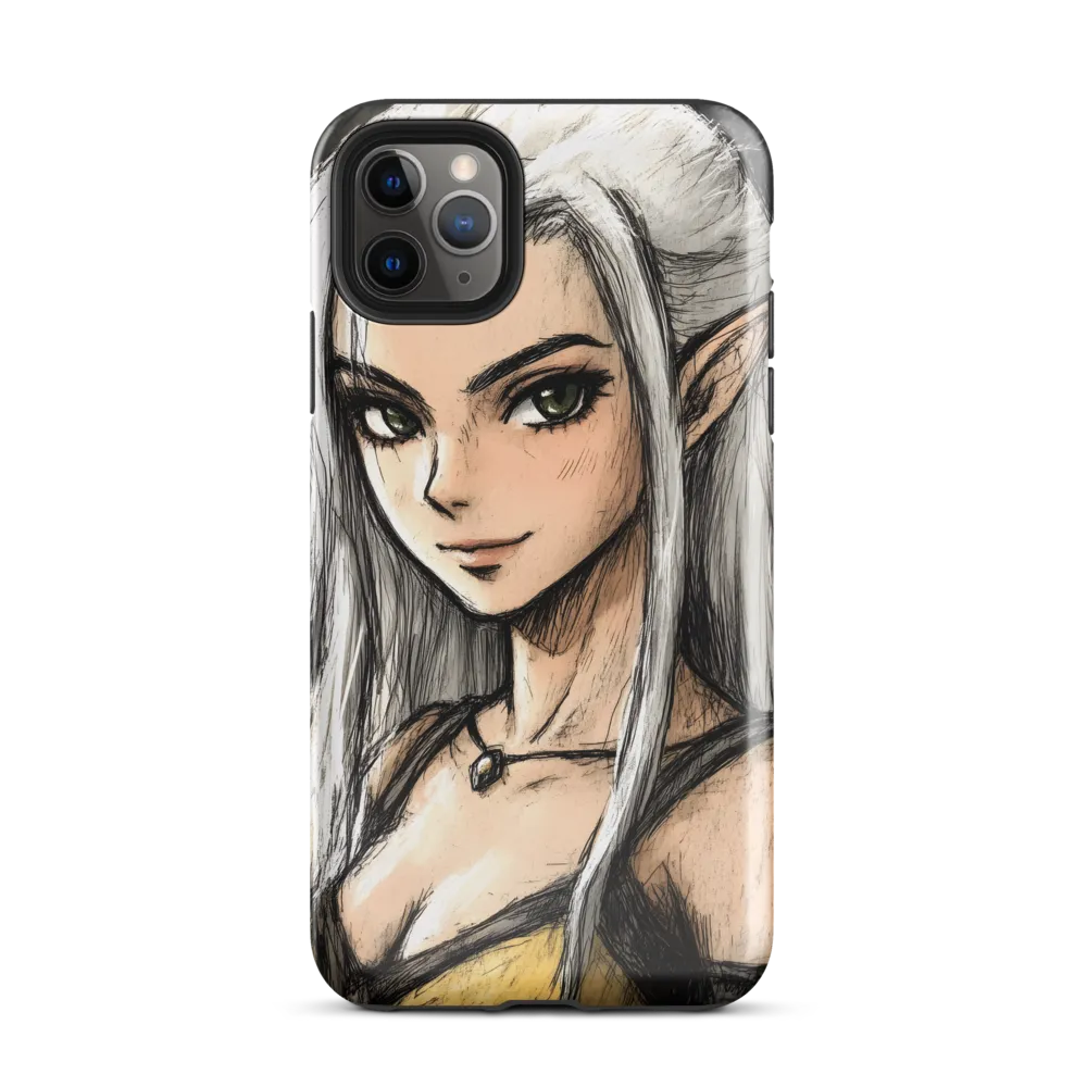 Ethereal Elegance: The Elf's Portrait | Phone Case |  11 Pro Max | Tough Case | Glossy