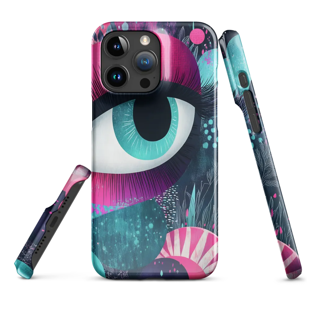 Iris in Magenta and Teal