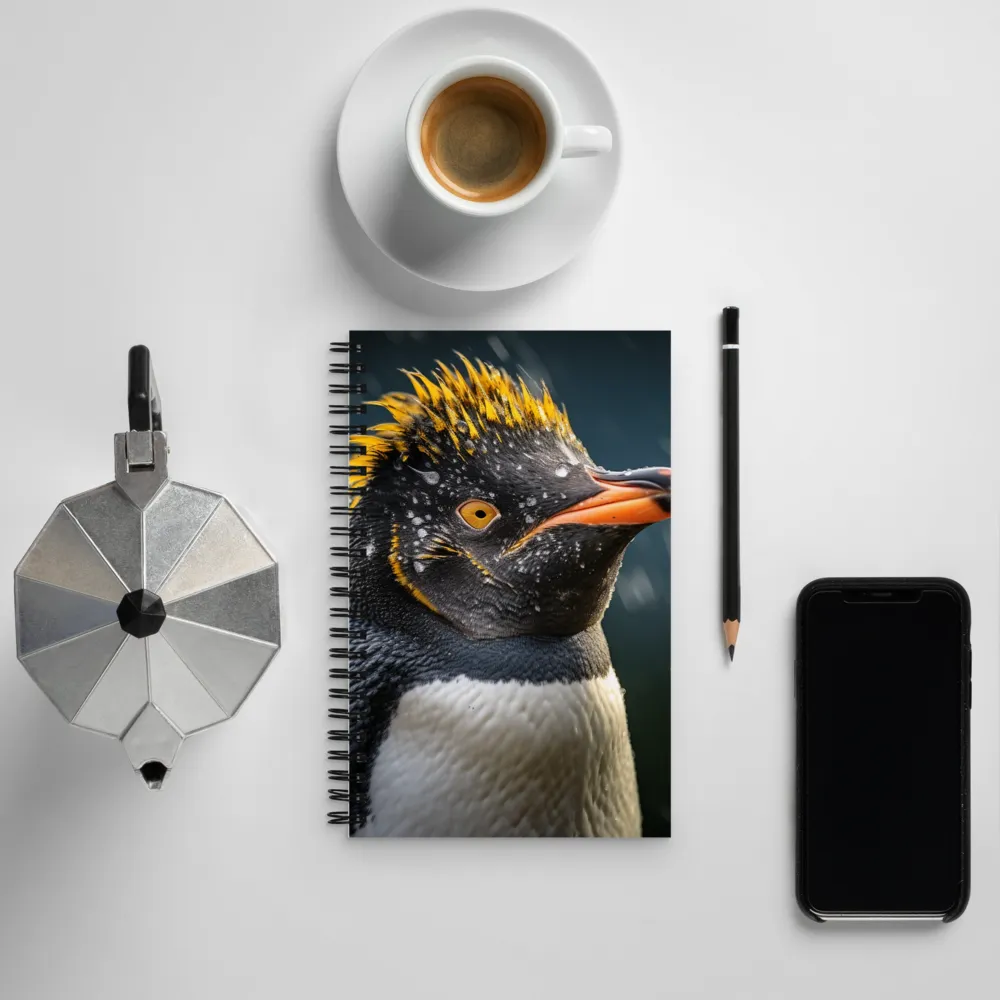 Silent Majesty: A Portrait of the Penguin | Spiral Notebook