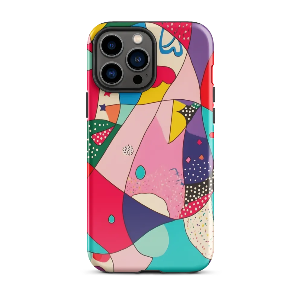 Playful Geometry in Color | Phone Case |  13 Pro Max | Tough Case | Glossy