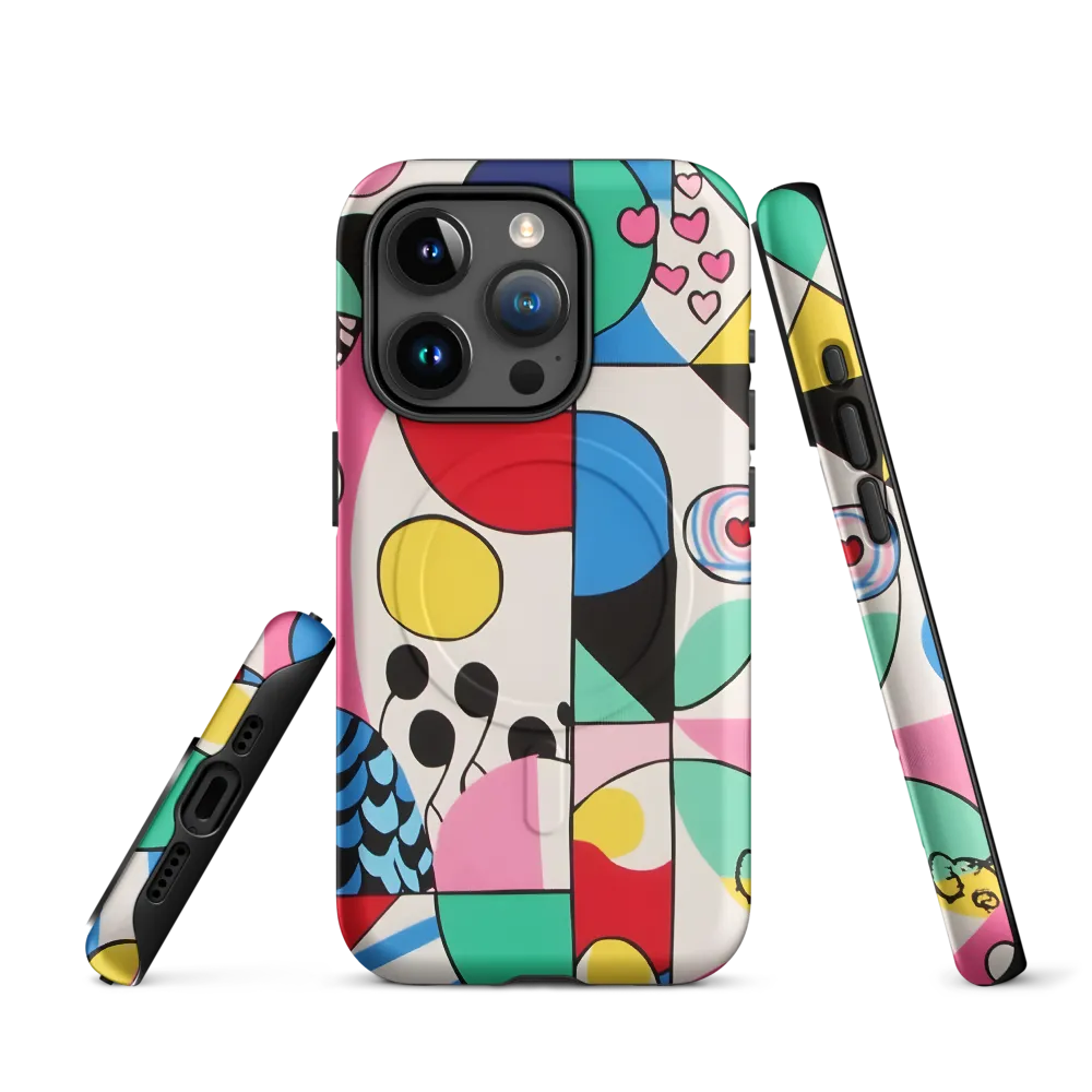 Dynamic Interplay of Shapes | Phone Case |  15 Pro | MagSafe® Tough Case | Matte