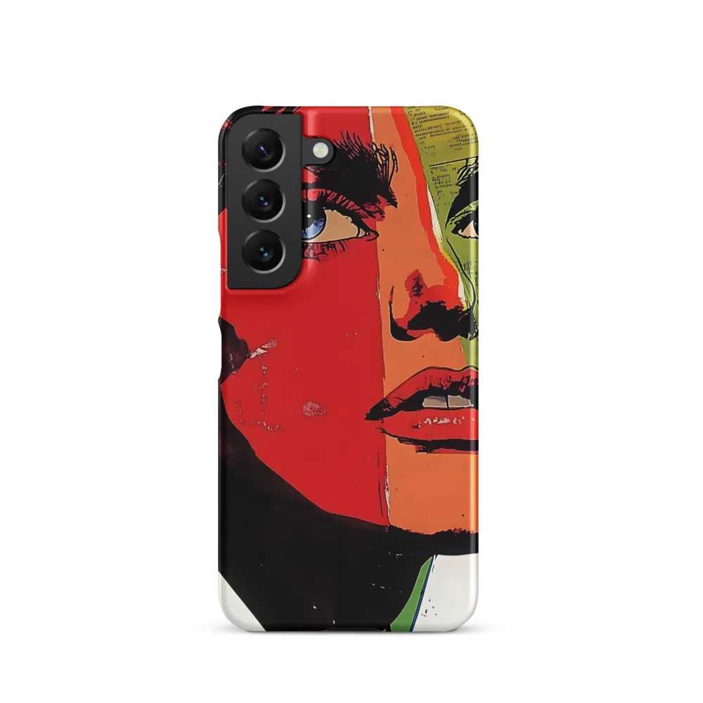 Vibrant Expressions: A Pop Art Portrait | Phone Case |  S22 | Snap Case | Matte