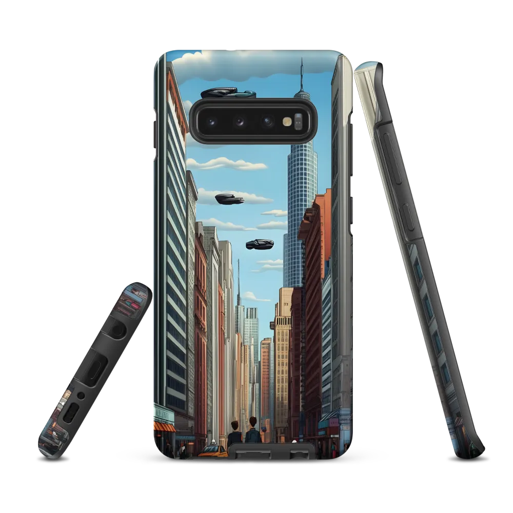 Futuristic Stroll through the Urban Skyline