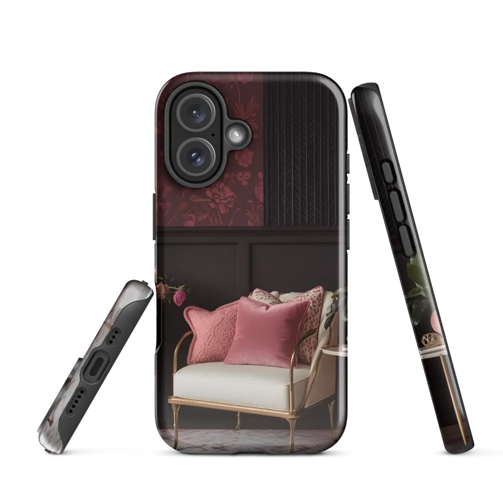 Elegance in Contrast: A Modern Interior Design | Phone Case |  16 | Tough Case | Glossy