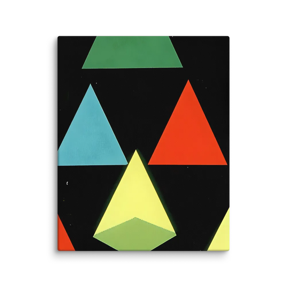 Geometric Harmony in Color | Canvas | 16″×20″