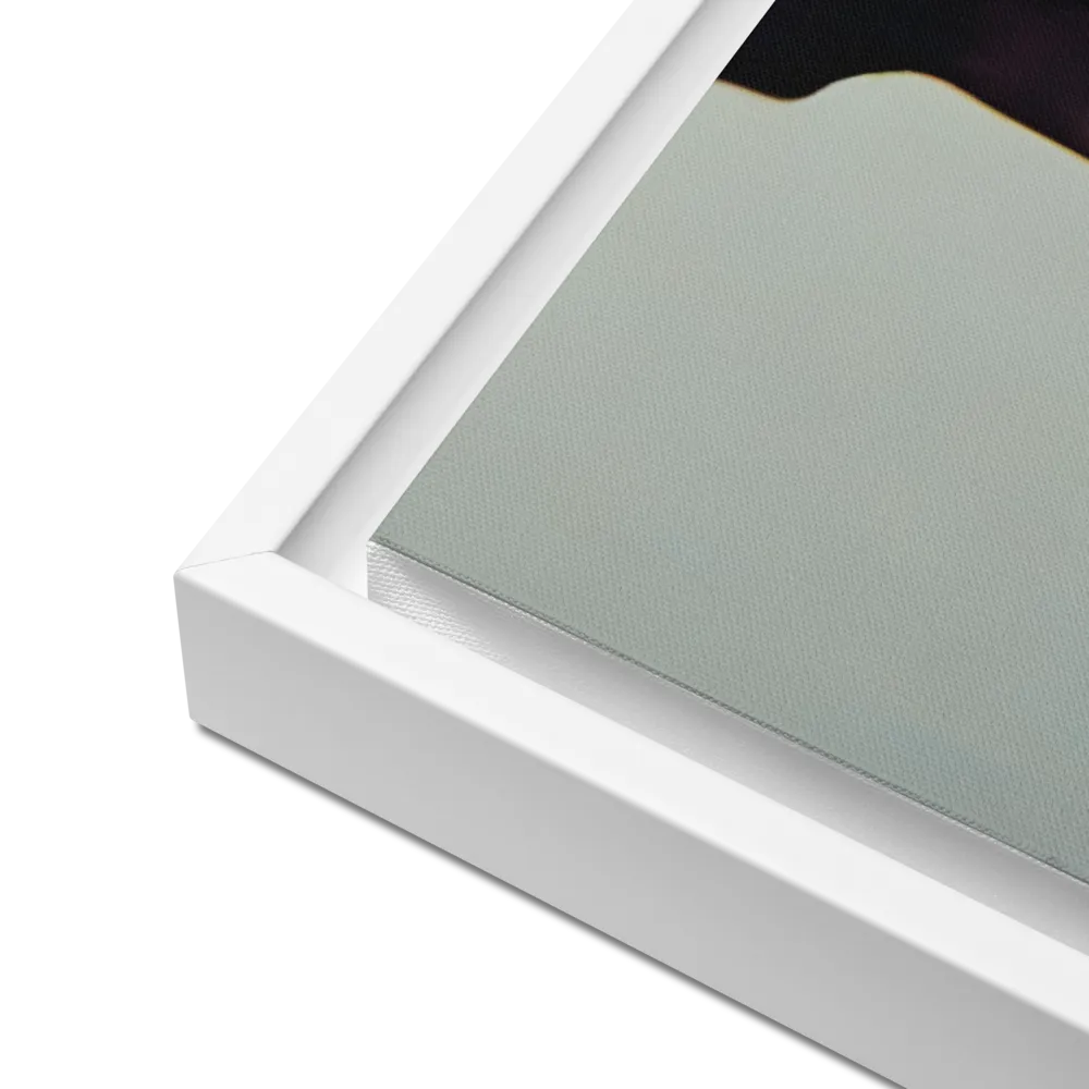 Radiant Reflection: An Abstract Journey of Thought | Canvas with White Frame | 24″×36″