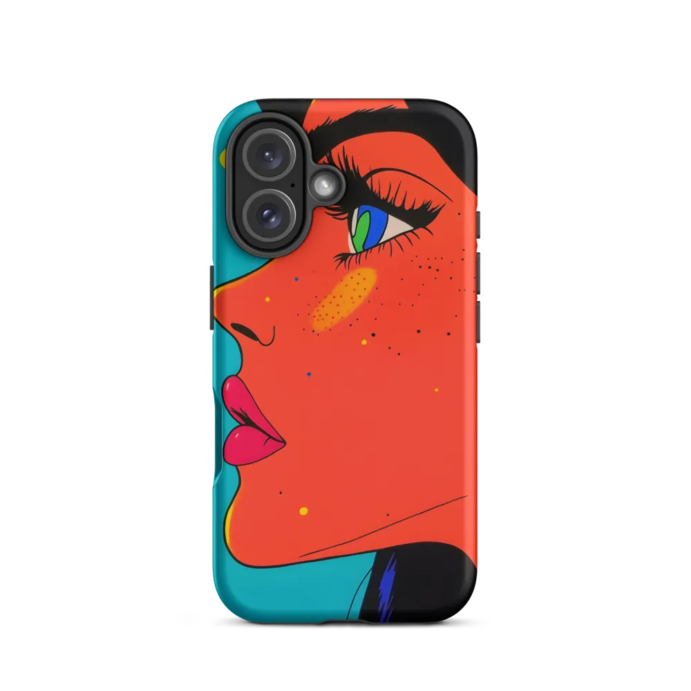 Vibrant Feminine Profile in Pop Art | Phone Case