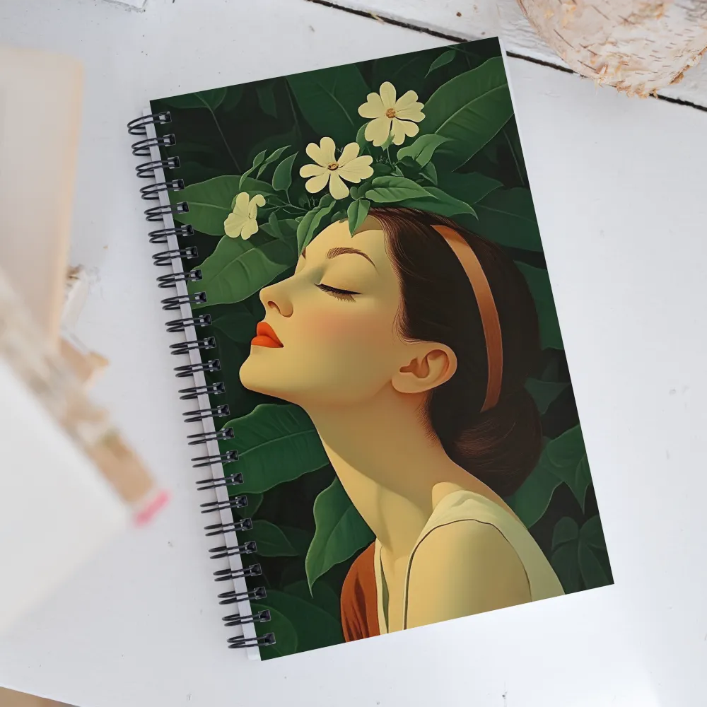 Serenity in Bloom | Spiral Notebook