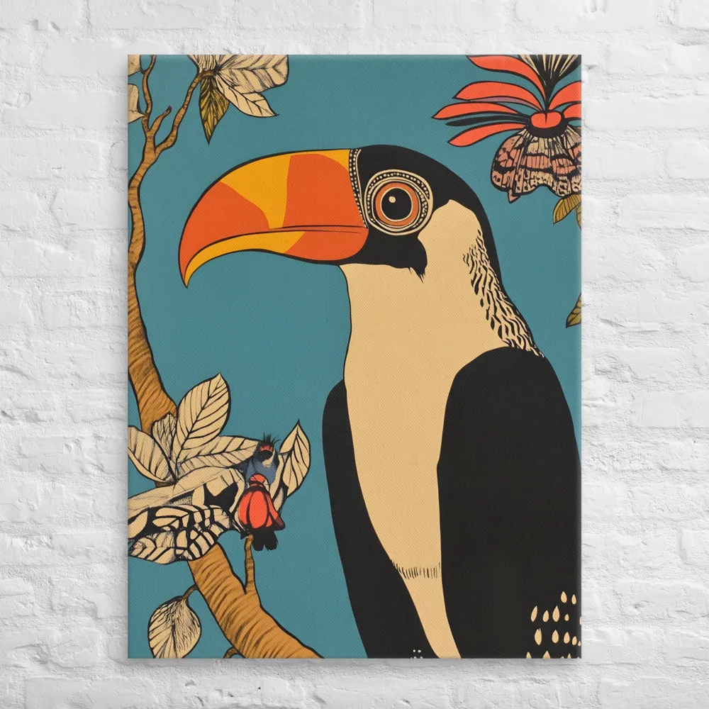 Tropical Majesty: The Toucan at Rest | Canvas | 30″×40″