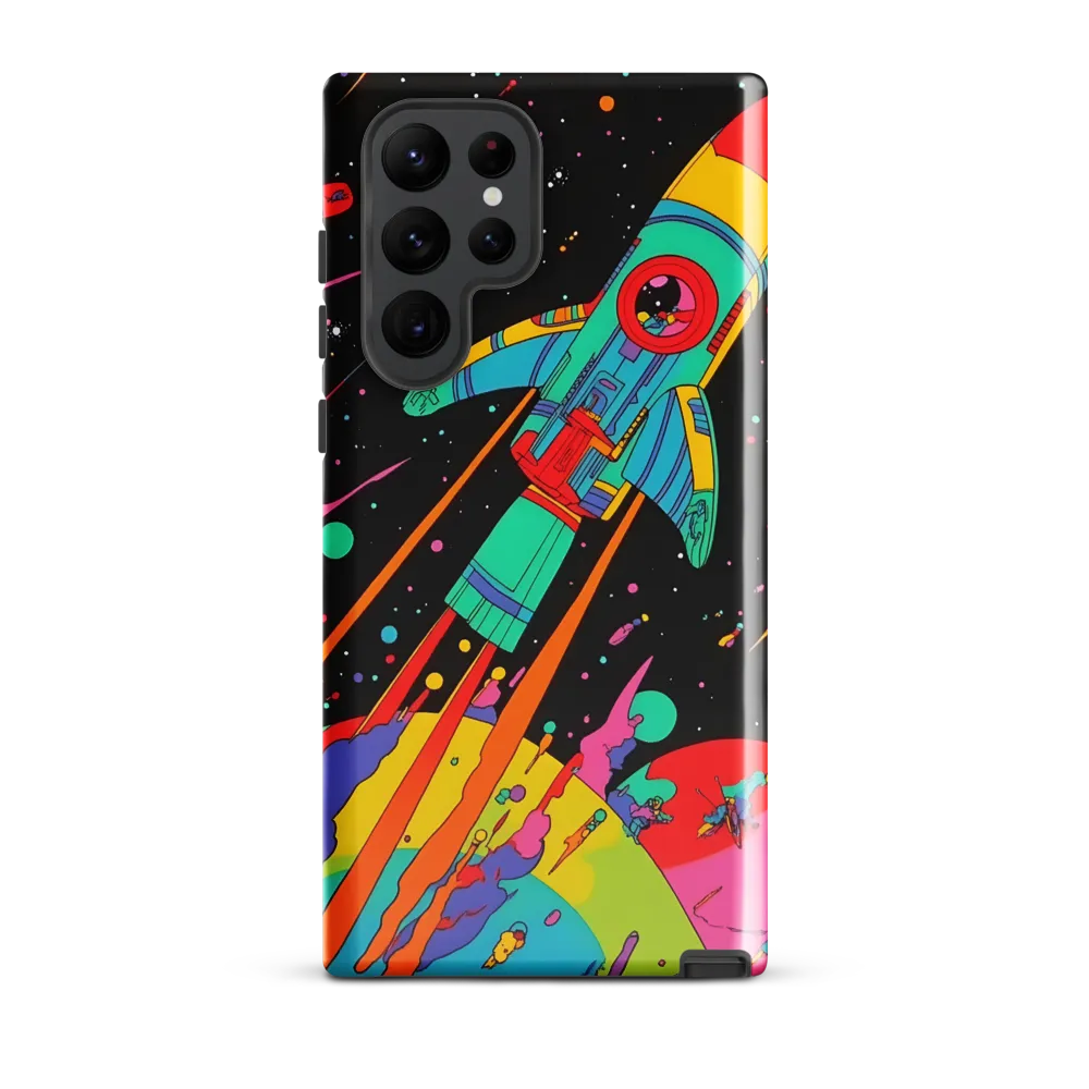 Cosmic Voyage: The Neon Lift-Off