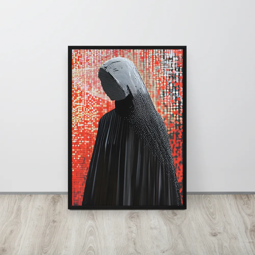Veil of Modernity | Canvas with Black Frame | 20″×28″