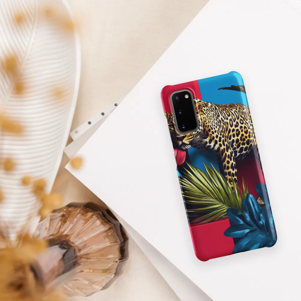 Playful Leopard in Vibrant Paradise
