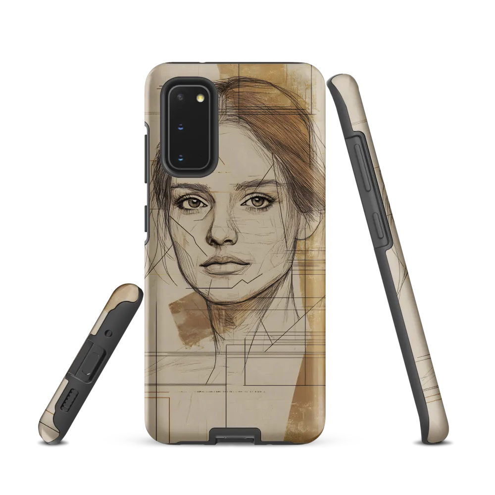 Geometric Elegance: A Modern Portrait