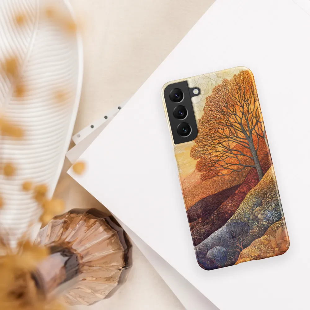 Amber Canopy on Patterned Hills