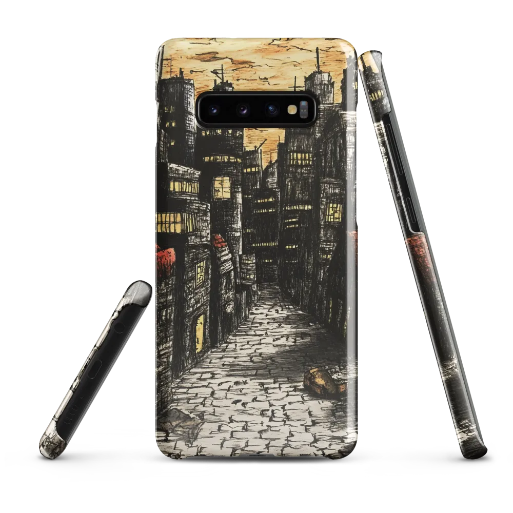 Urban Twilight: A Desolate Cityscape | Phone Case |  S10 Plus | Snap Case | Glossy