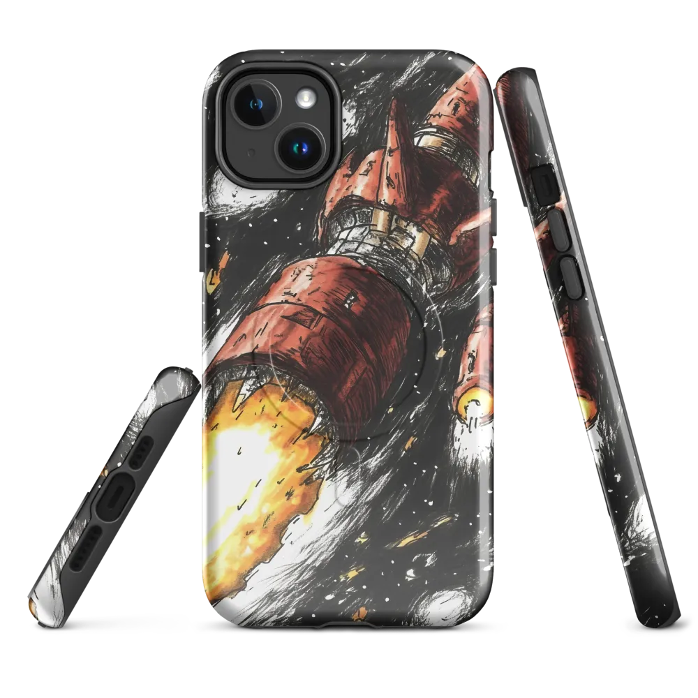Ignition in the Abyss | Phone Case |  14 Plus | MagSafe® Tough Case | Glossy