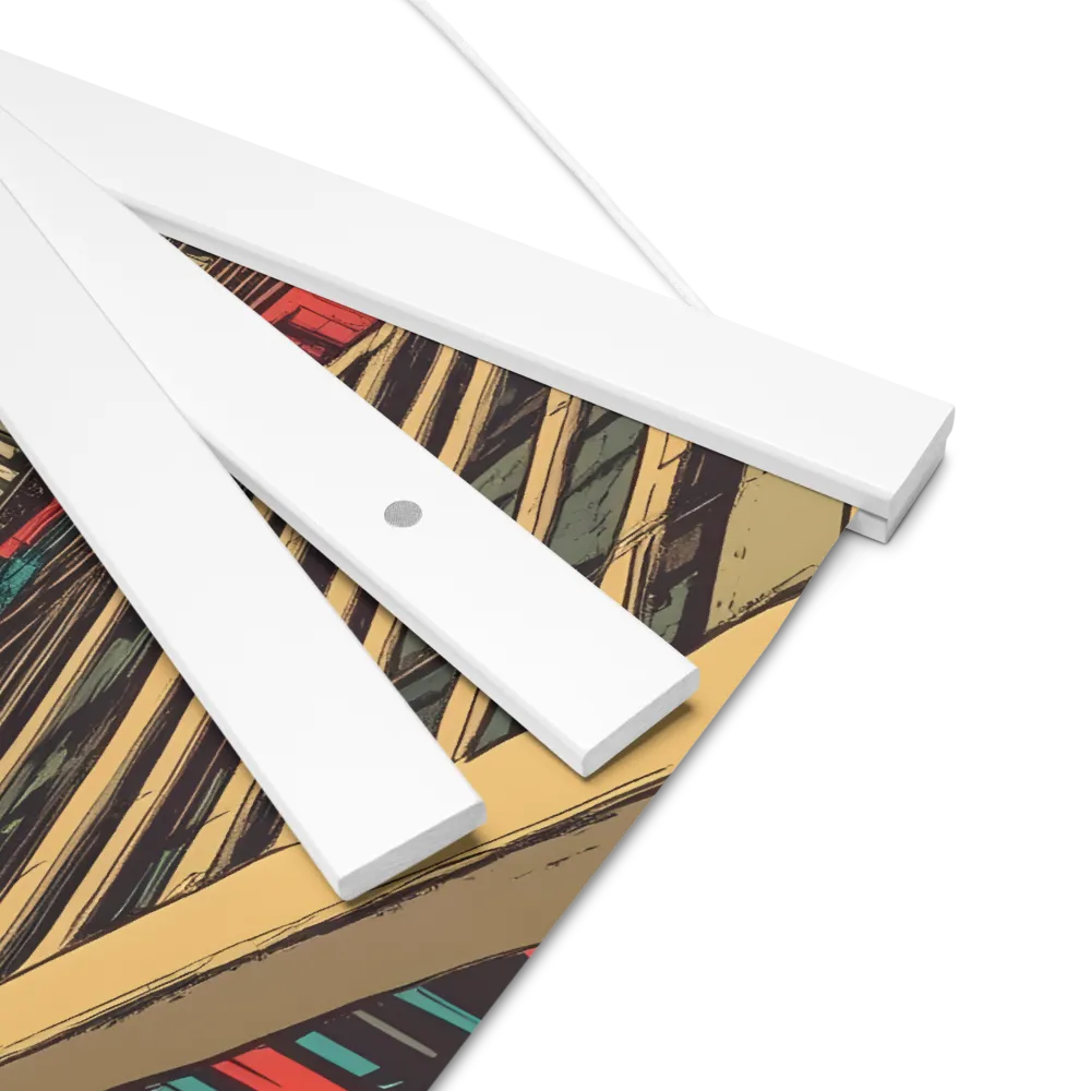 Urban Symphony | Poster With White Wood Hanger | 12″×12″