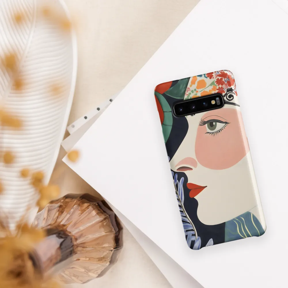 Floral Serenade: A Modern Portrait