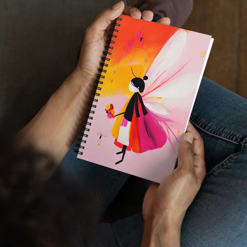 Whispers of a Floral Fairy | Spiral Notebook