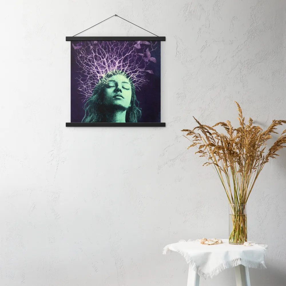 Whispers of Freedom | Poster With Black Wood Hanger | 18″×18″