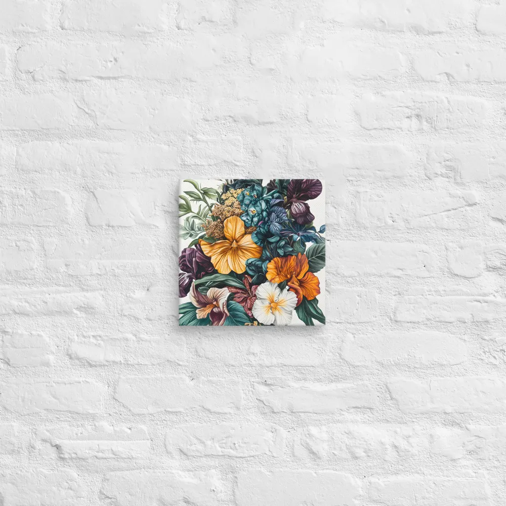 Floral Symphony | Canvas | 10″×10″